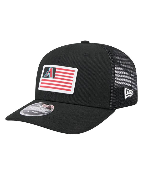 ニューエラ メンズ アクセサリー 帽子 New Era Men's Black Arizona Diamondbacks Flag 9SEVENTY COOLE...
