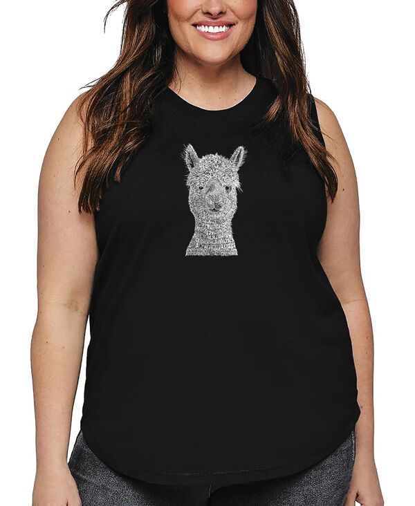 エルエーポップアート レディース トップス タンクトップ プラスサイズ LA Pop Art Plus Size Alpaca W..