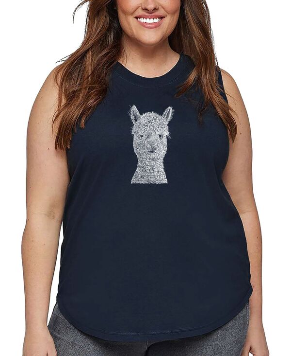 エルエーポップアート レディース トップス タンクトップ プラスサイズ LA Pop Art Plus Size Alpaca W..