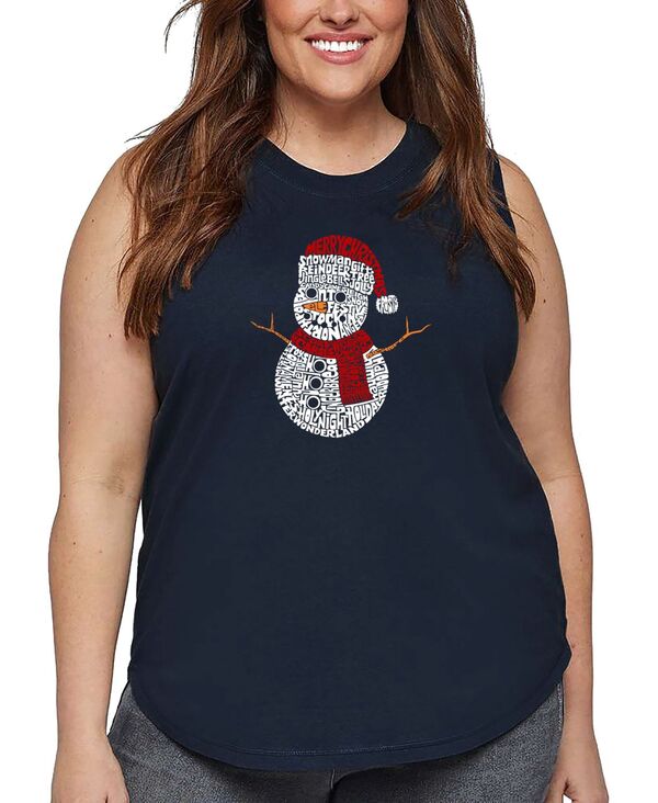 エルエーポップアート レディース トップス タンクトップ プラスサイズ LA Pop Art Plus Size Christma..