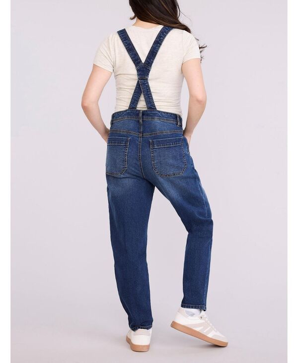 マザーフッドマタニティー レディース ボトムス カジュアルパンツ リラックスフィット オーバーオール デニム Women's Relaxed Fit Maternity Denim Overall - Motherhood Maternity Skoll wash デニム 2