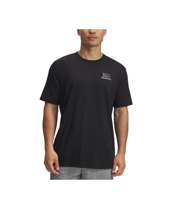 【送料無料】 アンダーアーマー メンズ Tシャツ トップス Men's Project Rock Short-Sleeve T-Shirt Stone / / Black