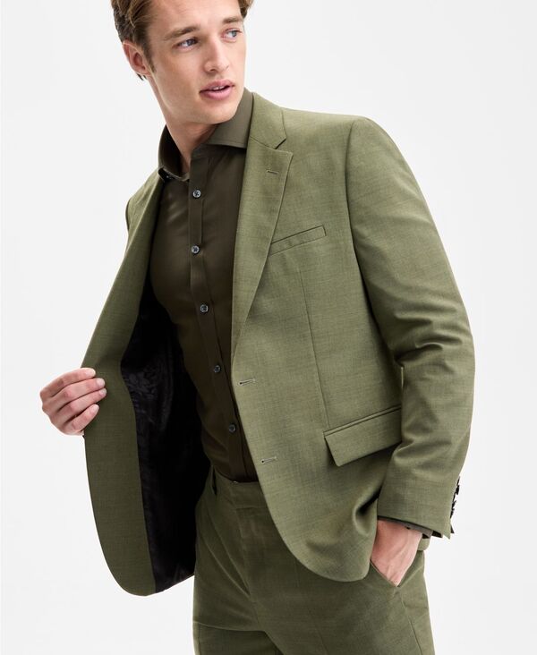 ヒューゴボス メンズ アウター ジャケット・ブルゾン ジャケット Hugo Boss Men's Modern-Fit Solid Suit Jacket Green グリーン