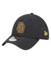 ニューエラ メンズ アクセサリー 帽子 New Era Men's Black San Diego Padres Night 39THIRTY Flex Hat...