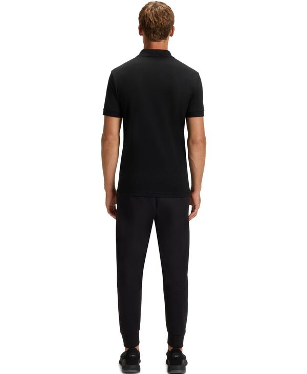 ヒューゴボス メンズ トップス ポロシャツ コットン Hugo Boss Men's Double B Pima Cotton Polo Shirt Black ブラック