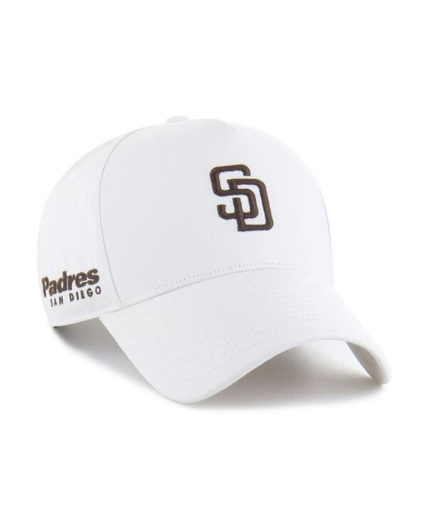 47 ブランド メンズ アクセサリー 帽子 '47 Brand Men's White San Diego Padres Foundational Pinch ...