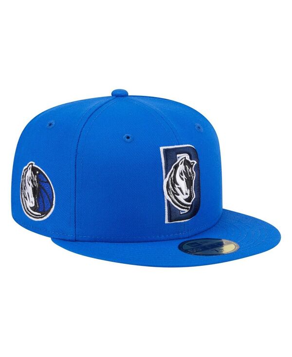 ニューエラ メンズ アクセサリー 帽子 New Era Men's Blue Dallas Mavericks Deceptor 59FIFTY Fitted ...