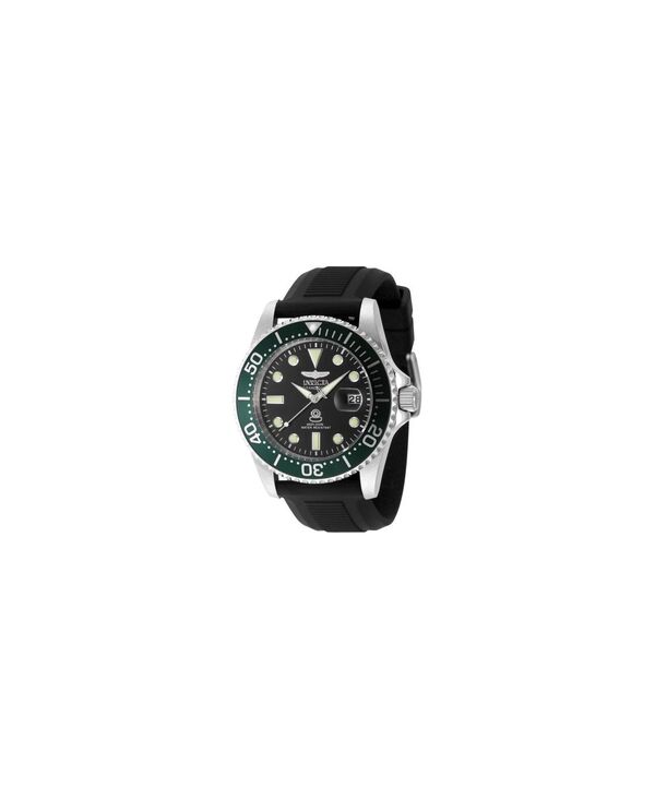 【送料無料】 インビクタ メンズ 腕時計 アクセサリー Men's 48214 Pro Diver Quartz 3 Hand Black Dial Watch Black