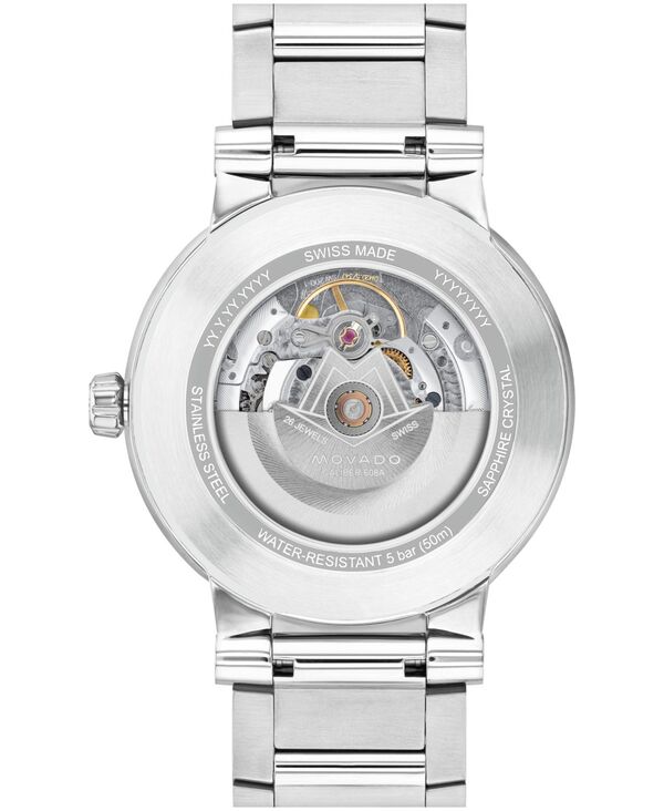 【送料無料】 モバド メンズ 腕時計 アクセサリー Men's Vizio Swiss Automatic Stainless Steel Watch, 41mm Silver-tone