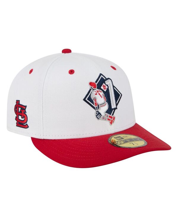 ニューエラ メンズ アクセサリー 帽子 New Era Men's Ozzie Smith White St. Louis Cardinals 59FIFTY ...