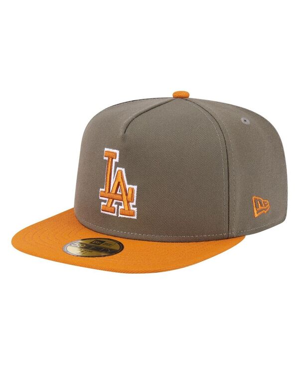 ニューエラ メンズ アクセサリー 帽子 New Era Men's Olive/Orange Los Angeles Dodgers Two-Tone Colo...