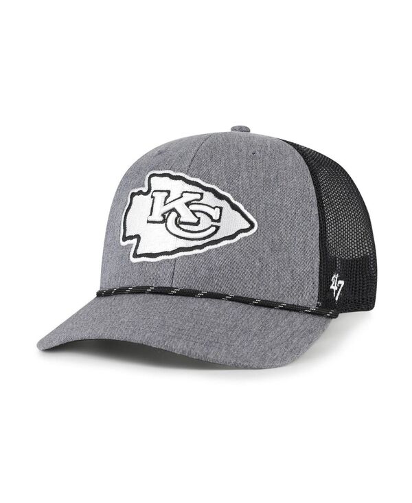 47 ブランド メンズ アクセサリー 帽子 '47 Brand Men's Heather Charcoal Kansas City Chiefs Carbon...