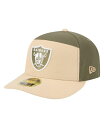 ニューエラ メンズ アクセサリー 帽子 New Era Men'sLight Beige/Olive Las Vegas Raiders Two-Tone Co...