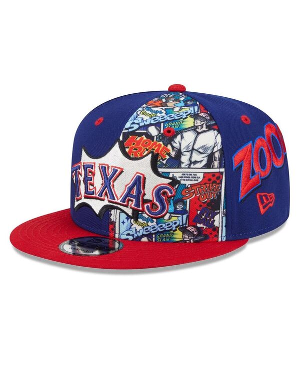 ニューエラ メンズ アクセサリー 帽子 New Era Men's Royal/Red Texas Rangers 2025 MLB Diamond Hero Edition 9FIFTY Snapback Hat Royal Red レッド(4)
