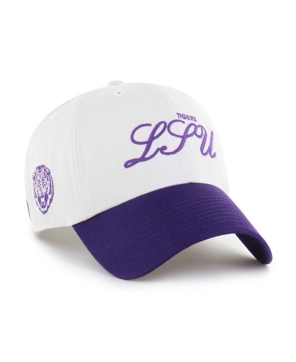 47 ブランド メンズ アクセサリー 帽子 '47 Brand Men's White LSU Tigers Contemporary Basics Found...