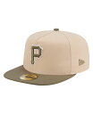 【送料無料】 ニューエラ メンズ 帽子 アクセサリー Men's Light Beige/Olive Pittsburgh Pirates Two-Tone Color Pack A-Frame 59FIFTY Fitted Hat Light Beige Olive(4)