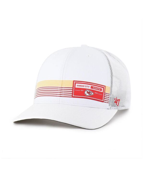 47 ブランド メンズ アクセサリー 帽子 '47 Brand Men's White Kansas City Chiefs Rangefinder Truck...