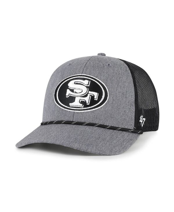47 ブランド メンズ アクセサリー 帽子 '47 Brand Men's Heather Charcoal San Francisco 49ers Carbo...