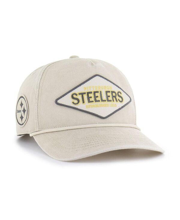 47 ブランド メンズ アクセサリー 帽子 Tシャツ '47 Brand Men's Khaki Pittsburgh Steelers Cairn Hitch...