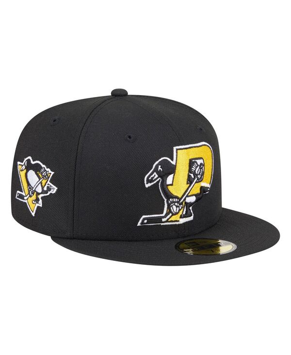 ˥塼  ꡼ ˹ New Era Men's Black Pittsburgh Penguins Deceptor 59FIFTY Fit...