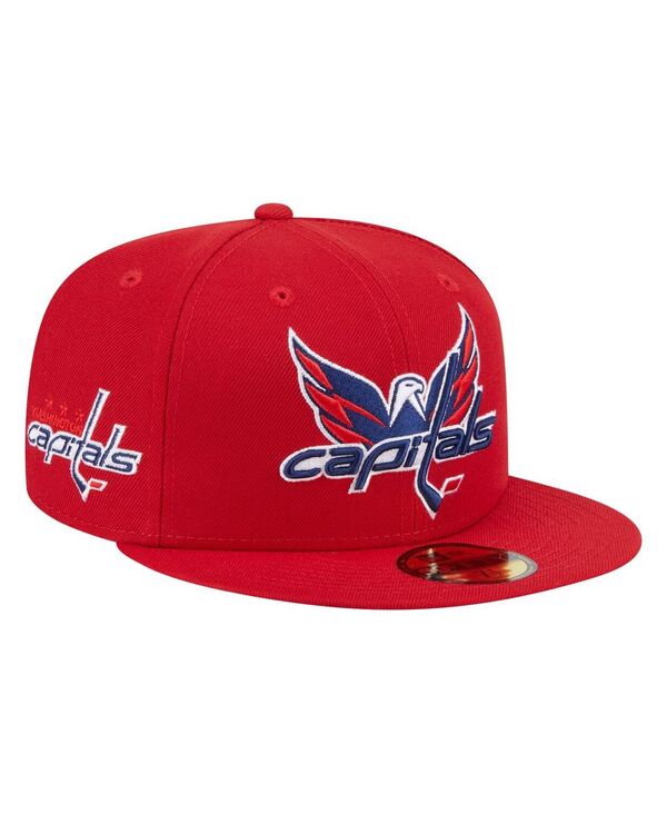 ニューエラ メンズ アクセサリー 帽子 キャップ New Era Men's Red Washington Capitals Deceptor 59FIFTY ...