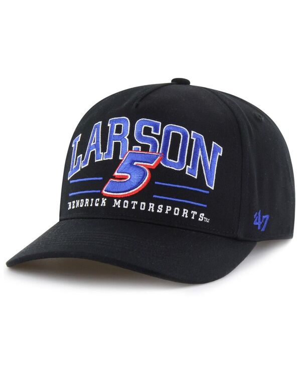 47 ֥  ꡼ ˹ '47 Brand Men's Black Kyle Larson Hitch Adjustable Hat Bla...