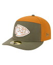 ニューエラ メンズ アクセサリー 帽子 New Era Men'sOlive/Brown Kansas City Chiefs Two-Tone Color P...