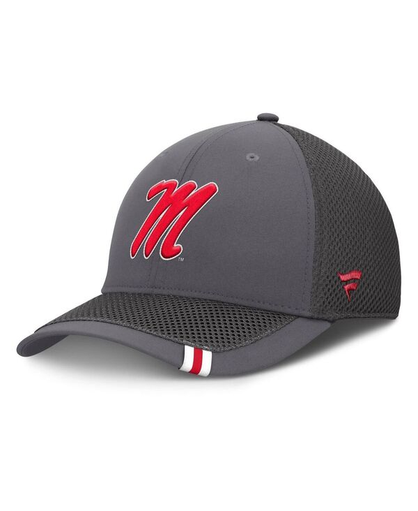 ファナティクス メンズ アクセサリー 帽子 Fanatics Men's Gray Ole Miss Rebels Clincher Flex Hat Gray...