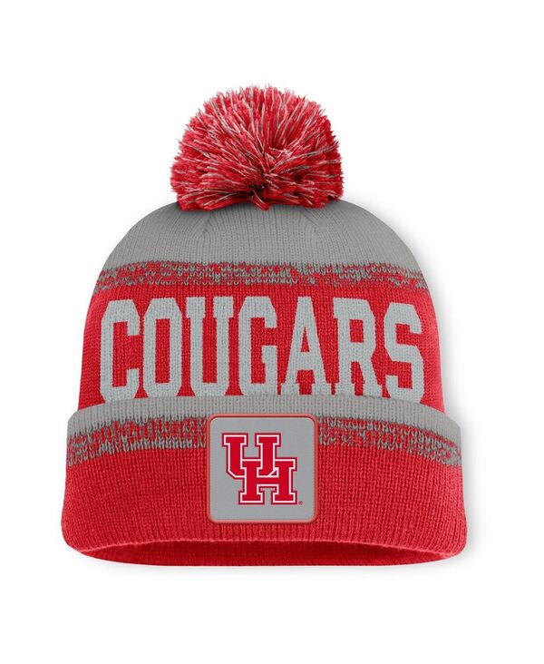 ファナティクス メンズ アクセサリー 帽子 ニット Fanatics Men's Red/Gray Houston Cougars Thrive Cuffed ...