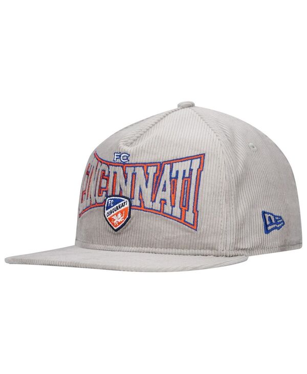 ˥塼  ꡼ ˹ ǥ New Era Men's Gray FC Cincinnati Corduroy Golfer Adju...