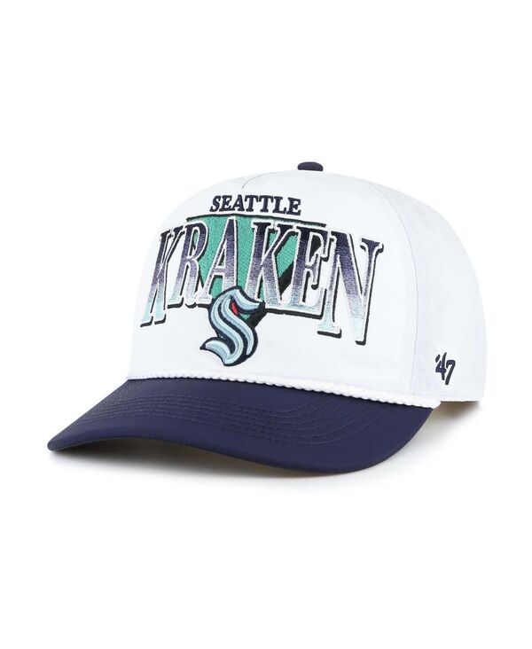 47 ֥  ꡼ ˹ '47 Brand Men's White/Deep Sea Blue Seattle Kraken Tribute...