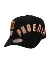 ミッチェル&ネス メンズ アクセサリー 帽子 ロゴ Mitchell & Ness Men's Black Phoenix Suns Busted Logo W...