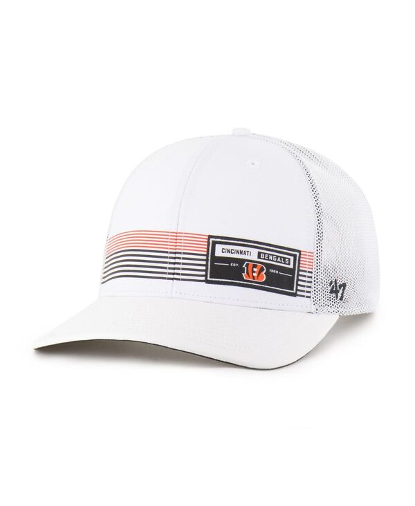 47 ブランド メンズ アクセサリー 帽子 '47 Brand Men's White Cincinnati Bengals Rangefinder Truck...