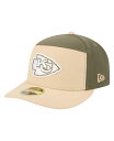 ニューエラ メンズ アクセサリー 帽子 New Era Men'sLight Beige/Olive Kansas City Chiefs Two-Tone C...