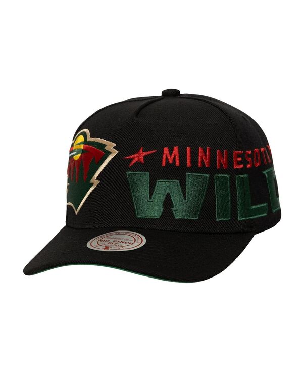 ߥå&ͥ  ꡼ ˹  Mitchell & Ness Men's Black Minnesota Wild Busted Logo...