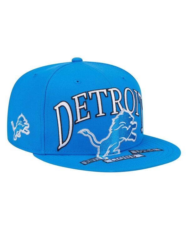 ˥塼  ꡼ ˹ New Era Men's Blue Detroit Lions Oversized 59FIFTY Fitted Ha...