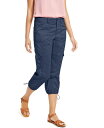 【送料無料】 スタイルアンドコー レディース カジュアルパンツ ボトムス Petite Mid-Rise Cargo Capri Pants, Exclusively at Macy's New Uniform Blue|詳細画像