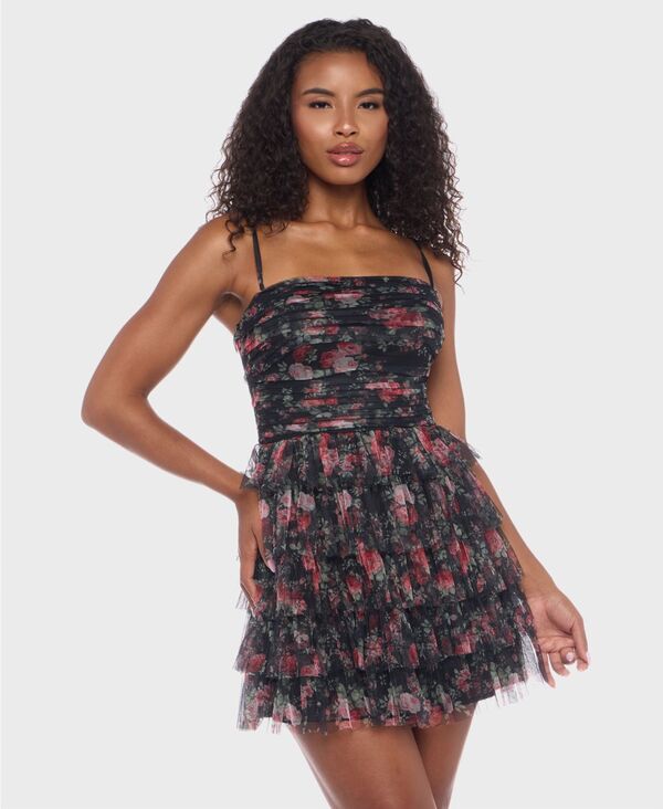 ReVida ŷԾŹ㤨֥ӡ ǥ ȥåץ ԡ ȥåץ쥹 B Darlin Juniors' Strapless Straight-Neck Fit & Flare Dress Black/Red ֥åפβǤʤ12,480ߤˤʤޤ