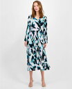 【送料無料】 アイ.エヌ.シー インターナショナル コンセプト レディース ワンピース トップス Women's Printed Surplice-Neck Maxi Dress, Macy's Exclusive, P/XS-XXL Meera Abstract
