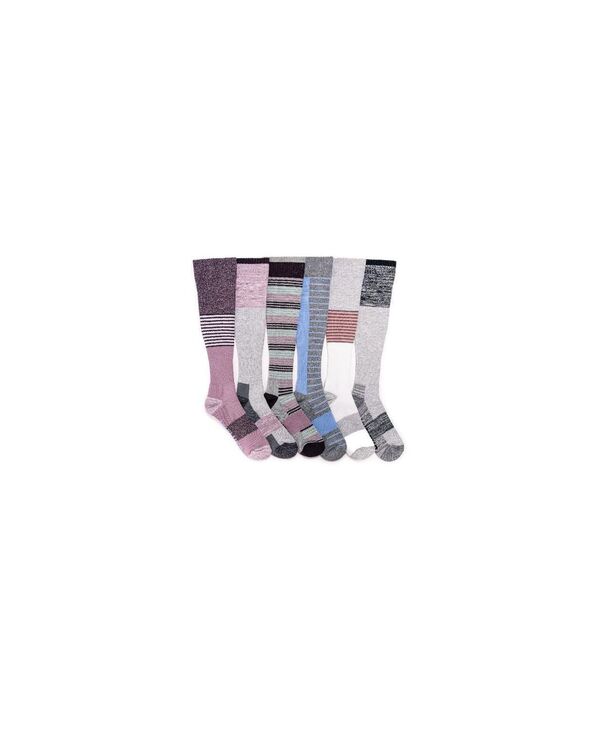 �९�륯�� ��ǥ����� ������������� ���� MUK LUKS Women's 6 Pair Pack Compression Socks Multicolor...