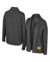 【送料無料】 コロシアム レディース ニット・セーター アウター Women's Charcoal Michigan WolverinesDash Cardigan Charcoal