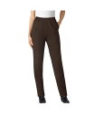【送料無料】 ウーマン ウィズイン レディース カジュアルパンツ ボトムス Women's Within Straight Leg Ponte Knit Pant Chocolate