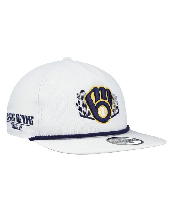 ˥塼  ꡼ ˹ New Era Men's White Milwaukee Brewers 2025 Spring Training P...