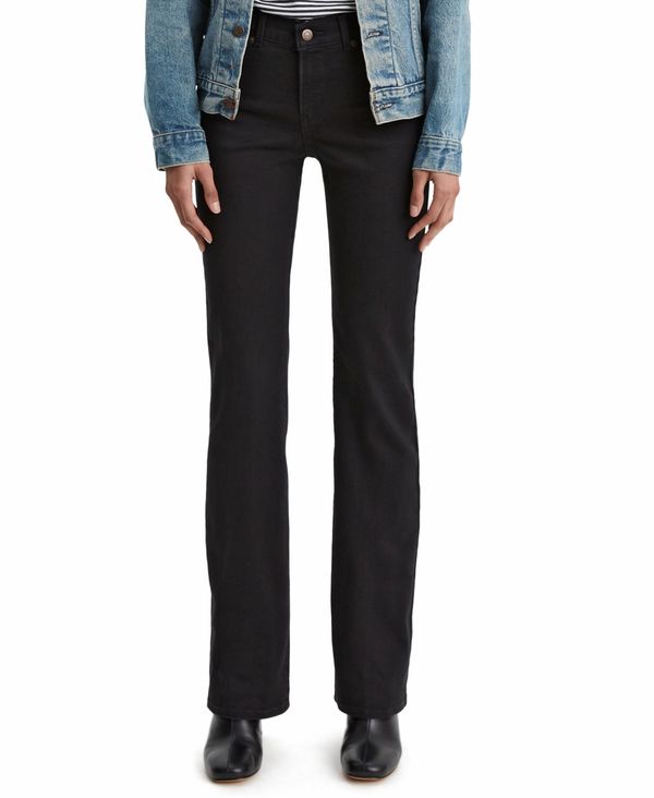 リーバイス レディース ボトムス デニムパンツ ブーツカット ブーツ ジーンズ Levi's Women's Casual Classic Mid Rise Bootcut Jeans Soft Black ブラック