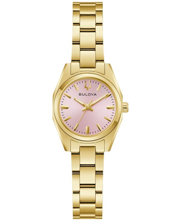ブロバ レディース アクセサリー 腕時計 Tシャツ Bulova Women's Classic Surveyor Gold-Tone Stainless Steel Bracelet Watch 22.7mm Gold-tone ゴールド