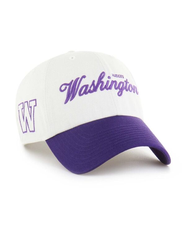 47 ブランド メンズ アクセサリー 帽子 '47 Brand Men's White Washington Huskies Contemporary Basi...
