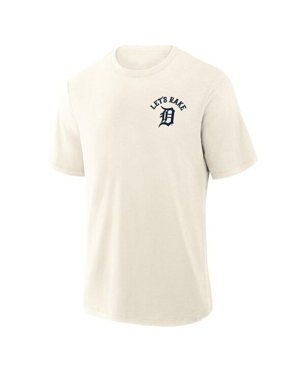 【送料無料】 ファナティクス メンズ Tシャツ トップス Men's Cream Detroit Tigers Nostalgia Stadium Slub T-Shirt Cream