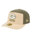 ニューエラ メンズ アクセサリー 帽子 New Era Men'sLight Beige/Olive Green Bay Packers Two-Tone Co...