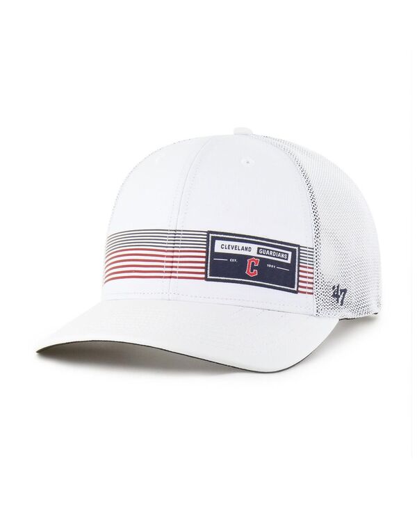 47 ブランド メンズ アクセサリー 帽子 '47 Brand Men's White Cleveland Guardians Rangefinder Brrr...