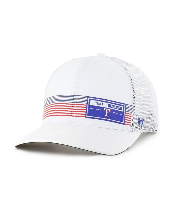 47 ブランド メンズ アクセサリー 帽子 '47 Brand Men's White Texas Rangers Rangefinder Brrr Truck...